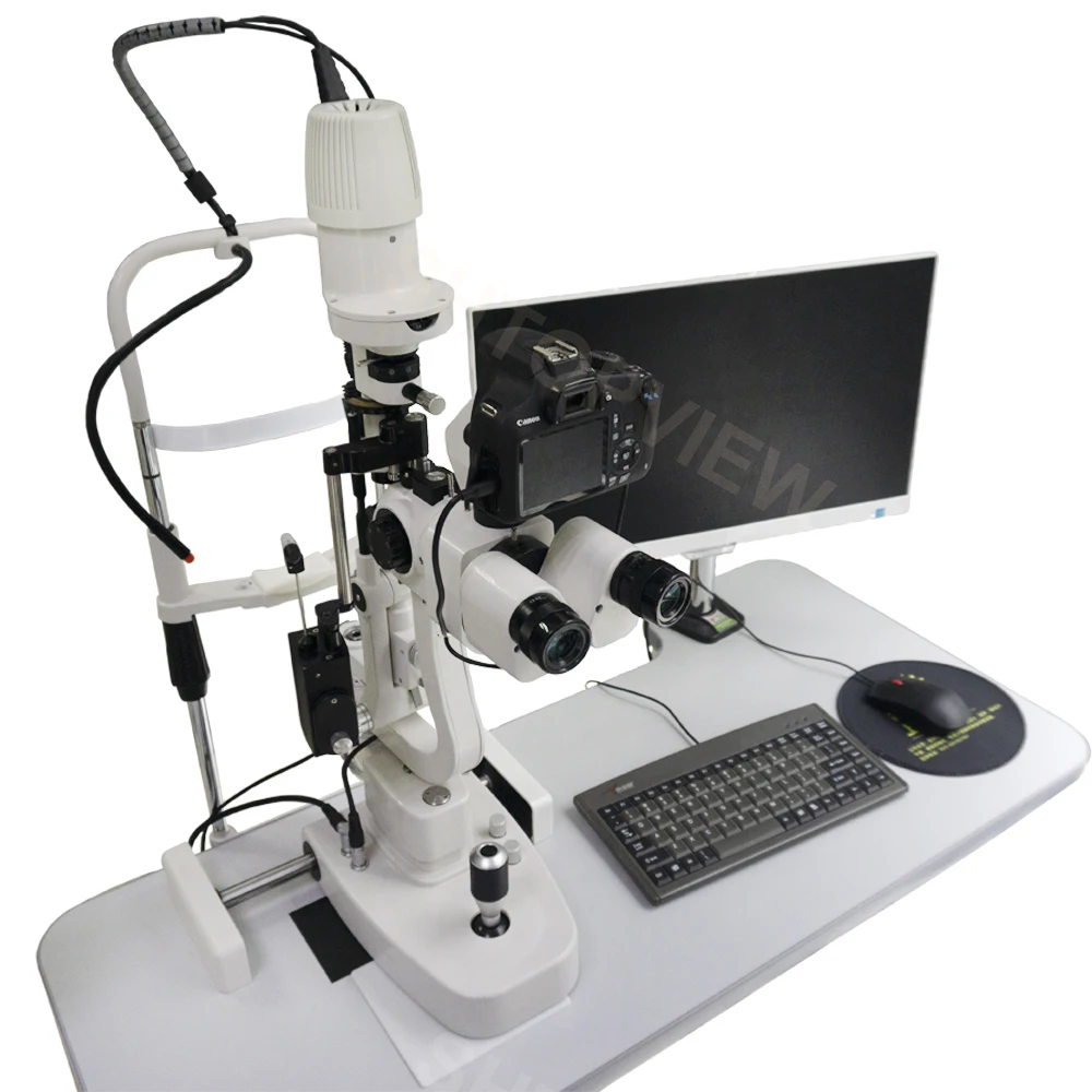 LS-5 Slit Lamp Microscope  Profesional Ophthalmic Medical Instrument 5 Steps LED Digital Slit Lamp for Sale