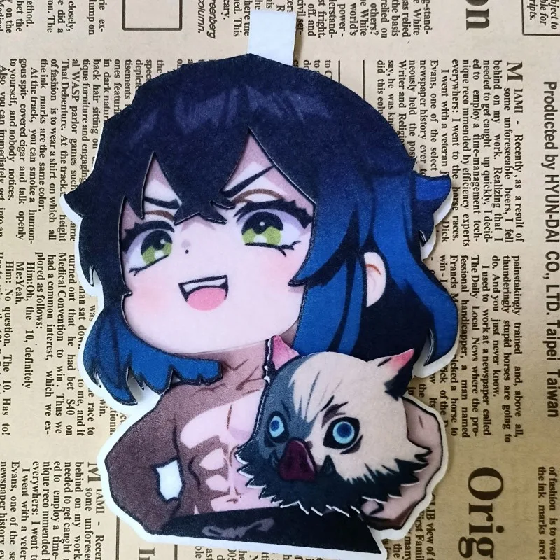 

New Demon Slayer Non Woven Pendant Hashibira Inosuke Kamado Tanjirou Anime Peripheral Woolen Felt Material Itabag Keychain