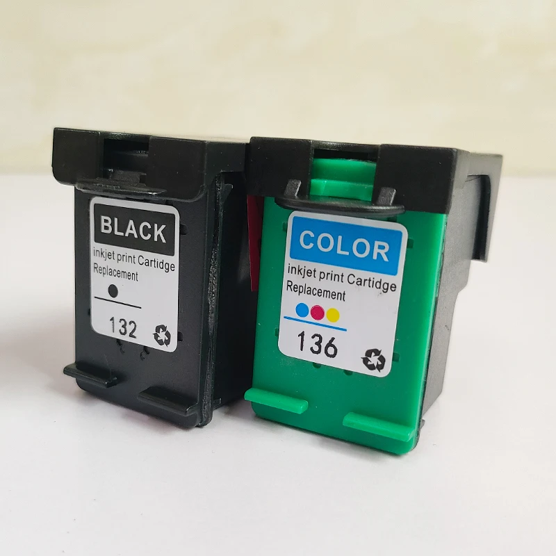 132 136 Ink Cartridge Replacement for HP123 for HP136 Deskjet 3630 1110 2130 2132 2133 2134 3632 3638 Photosmart 2573 C3183