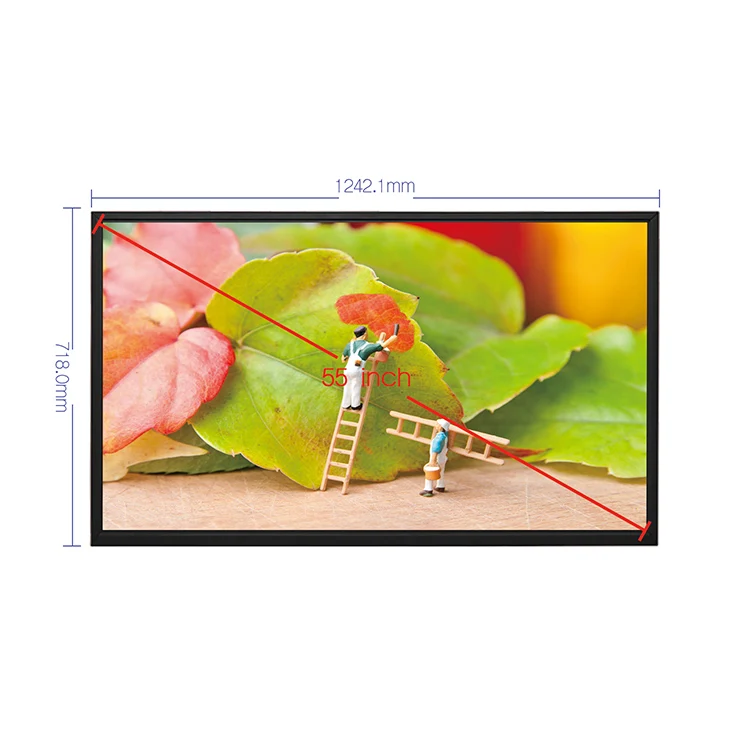 55 inch window facing high brightness 2500 nits 4k  lcd display module for Media Digital signage