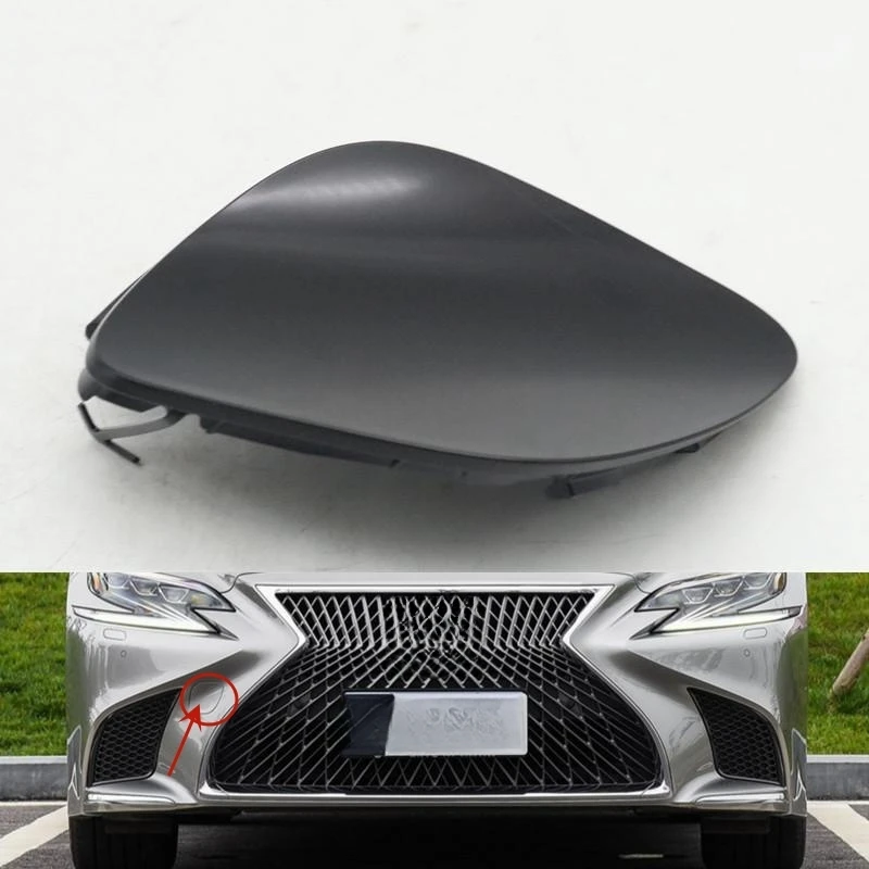 

Front Right Bumper Towing Hook Eye Cover Trailer Eye Cap Lid For Lexus LS350 LS500h 2018 2019 2020