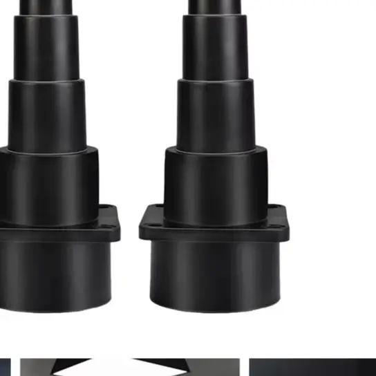 TPE-Based Vacuum Hose Adapter with Five-Step Taper for Enhanced Seal and Noise Reduction in For Dust Extraction