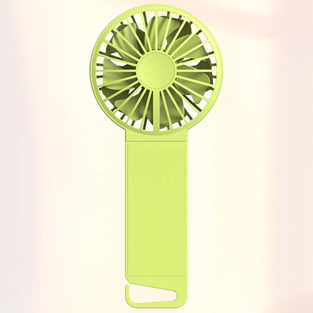 Portable For Travel Fan Outdoors Fan Small Folding USB Handheld Fluorescent Green 85x35x193mm Mini Lightweight