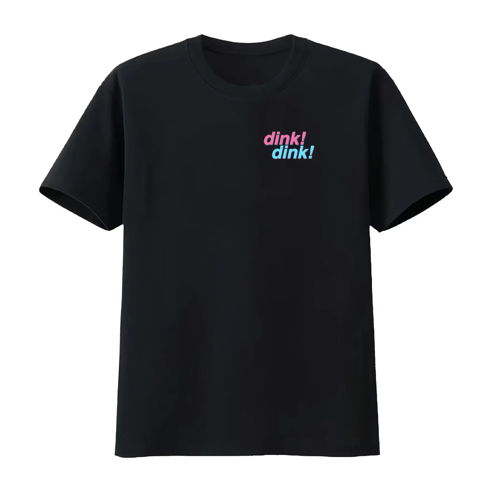 dink dink! (jenna & julien) T-Shirt Summer Casual Cotton Tee Oversized Streetwear Tops Vintage Graphic Print 100% Cotton