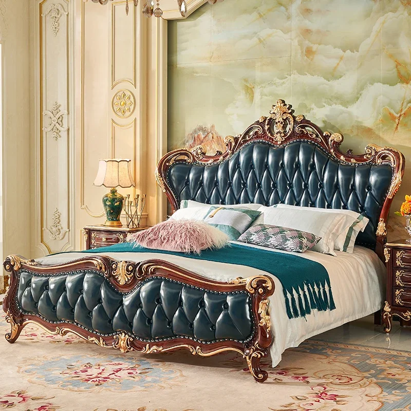 

Princess Leather Modern Double Bed Luxury Adults Design King Size Double Bed Frames Queen Camas De Dormitorio Home Furniture