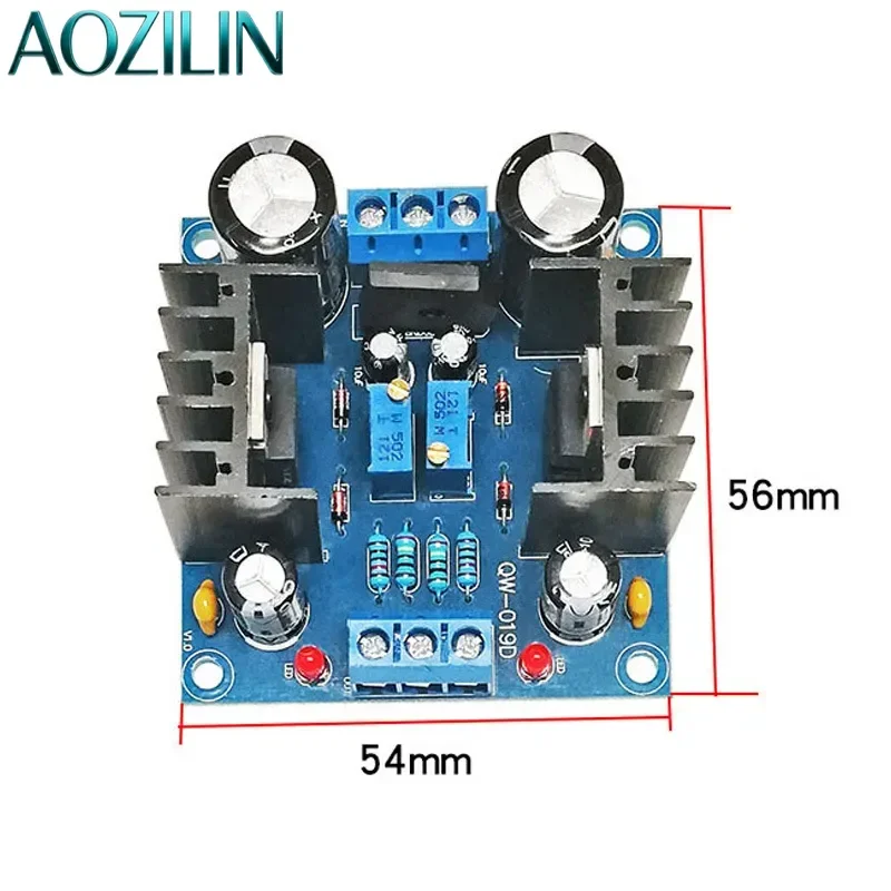 For LM317 LM337 Dual Power Supply Module Adjustable Voltage Regulator Board Rectifier Filter Three Terminal Positive Negative