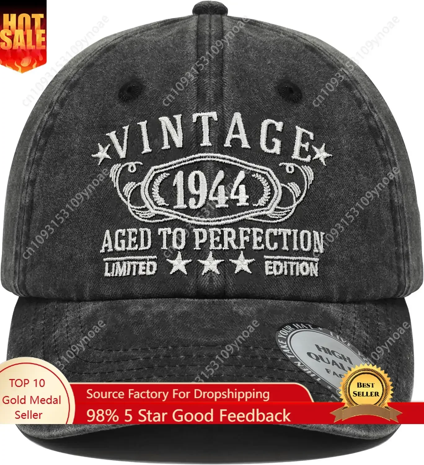 

Vintage 1924 1994 Baseball Caps Men Women Personalized 30th 100th Birthday Gift Parents Adjustable Trucker Hat Outdoor Dad Hats