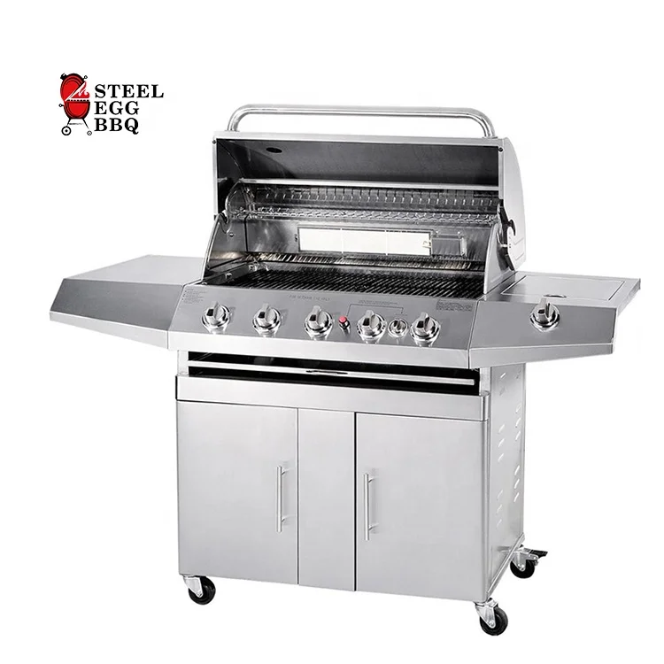 Smokeless Barbecue Outdoor BBQ Gas burner Grill De Gas