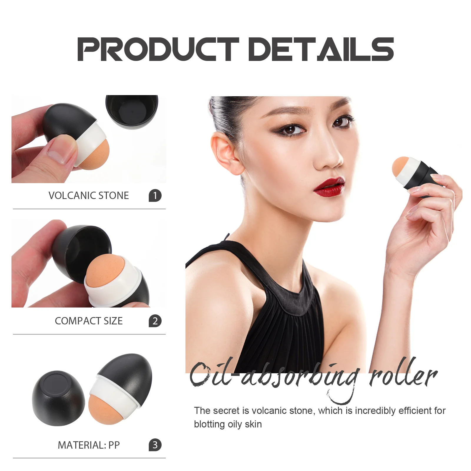 Volcanic Stone Oil-absorbing Ball Facial Skin Product Cleaning Products Care Tool Pp Simple Face Roller Tools