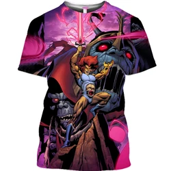 2023 Summer Anime T Shirt Thundercats 3D Print Men Women Fashion Oversized  Children Boy Kawaii Tees Tops Girl  Mens Clothing