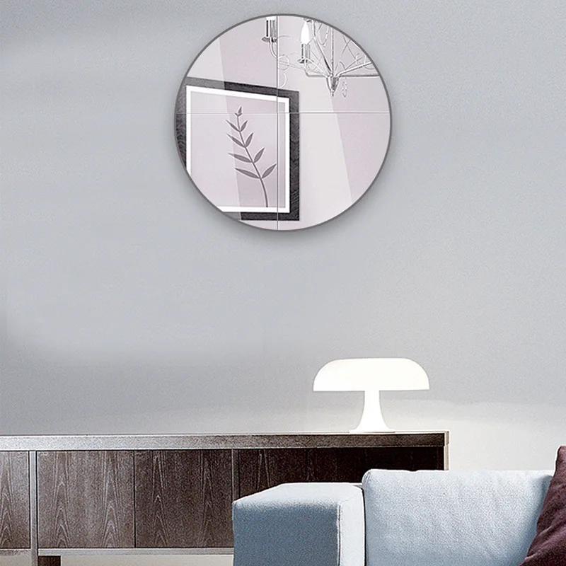 

Acrylic mirror DIY splicing floor-to-ceiling fitting mirror bathroom makeup hanging soft mirror decorate acrylicc wall stickers