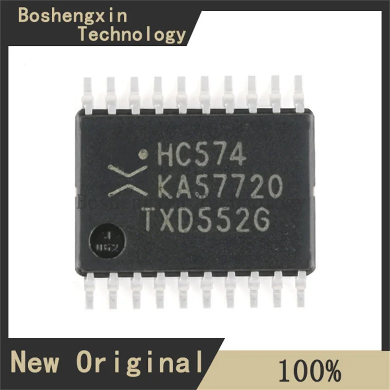 10 Buah 74HC574PW,118 Chip, Flip-Flop, Kelas D, 123MHZ, TSSOP-20 74HC574PW