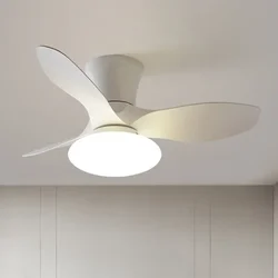 90-240V 32 inch Nordic Ceiling Fan Lamp Bedroom Simple Ceiling Fan Lamp Study Ultra-thin Electric Fan Lamp Frequency Conversion