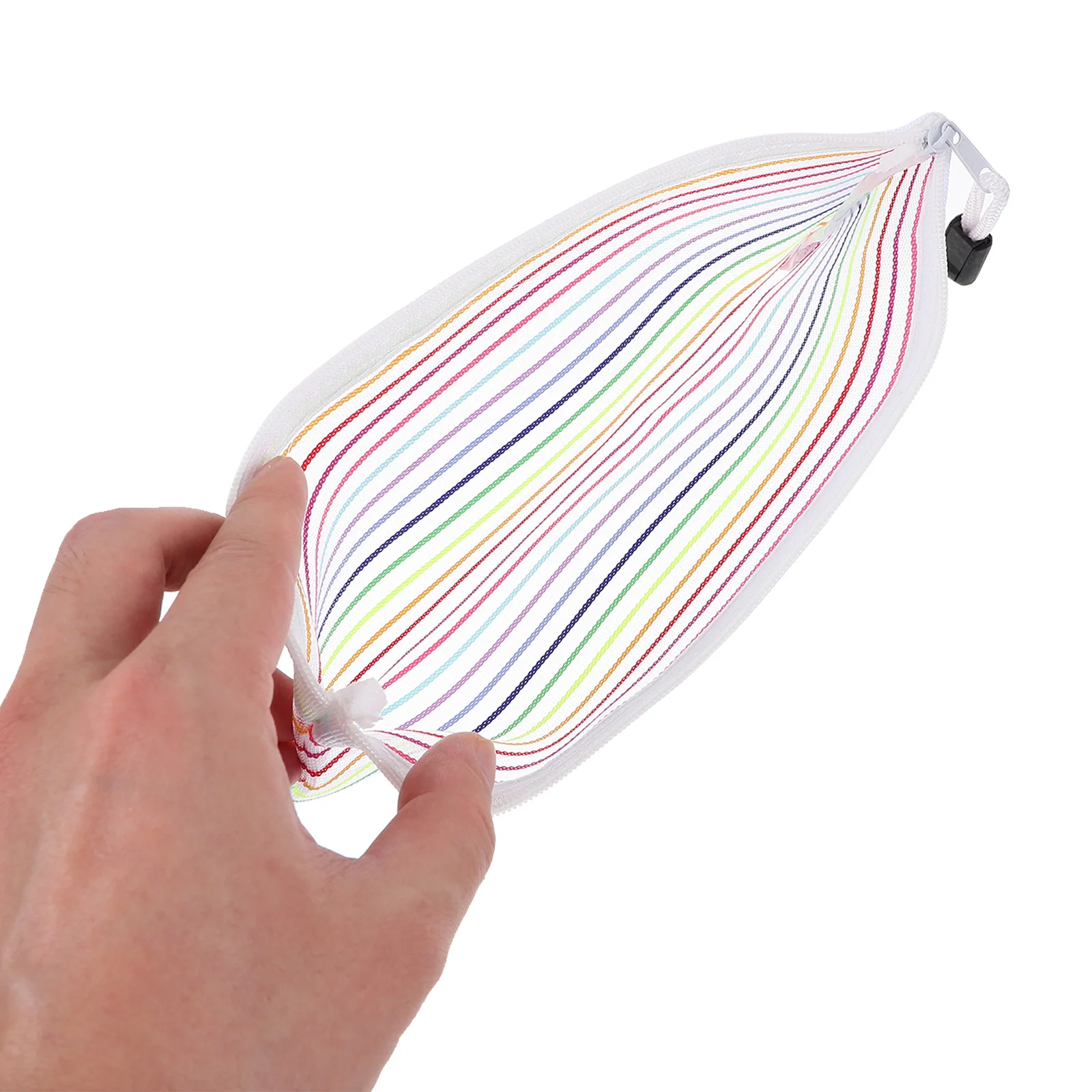 

6Pcs Money Pouch Oxford Cloth Aluminum Alloy Zipper Cash Organizer Receipt Holder Coin Bag Travel Shopping Essentials