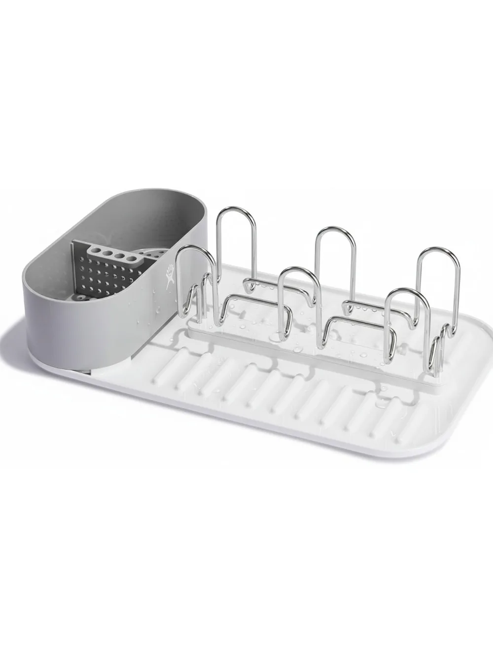 

Collapsible Stainless Steel Water Bottle Drying Rack - Holds 6 Wide Mouth Bottles with Straw Holders for Kitchen & Outdoor Use