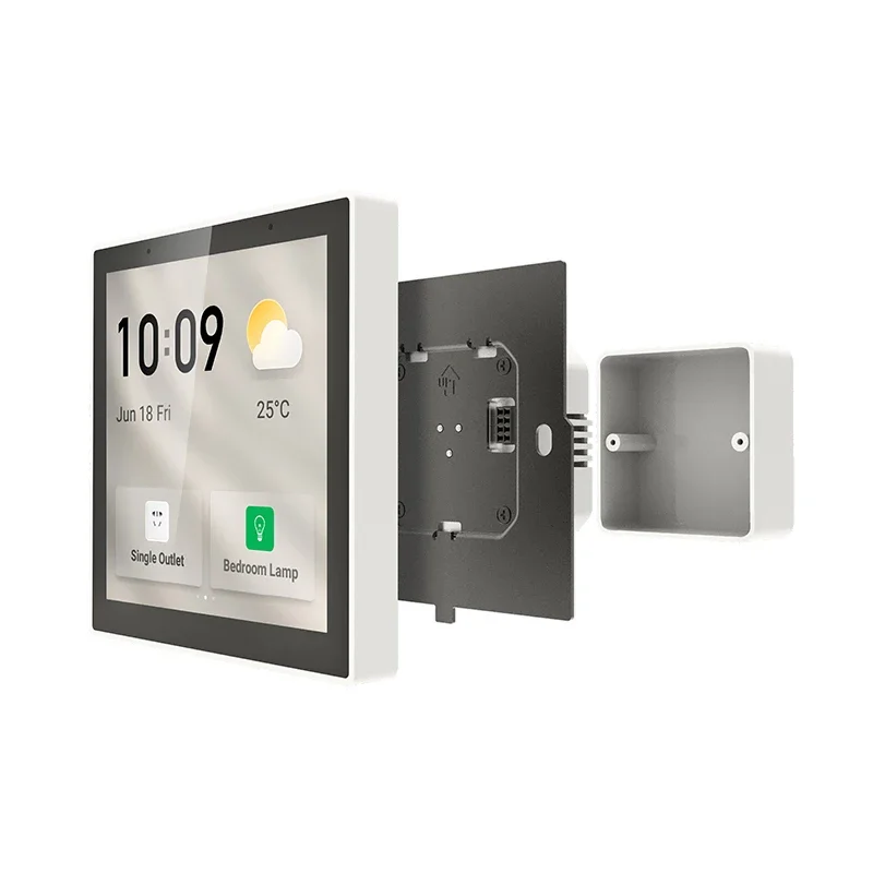 

Tuya Smart Home Control Panel Multi-functional Touch Screen Control Panel 4 Inches Built-In Gateway Voice Control
