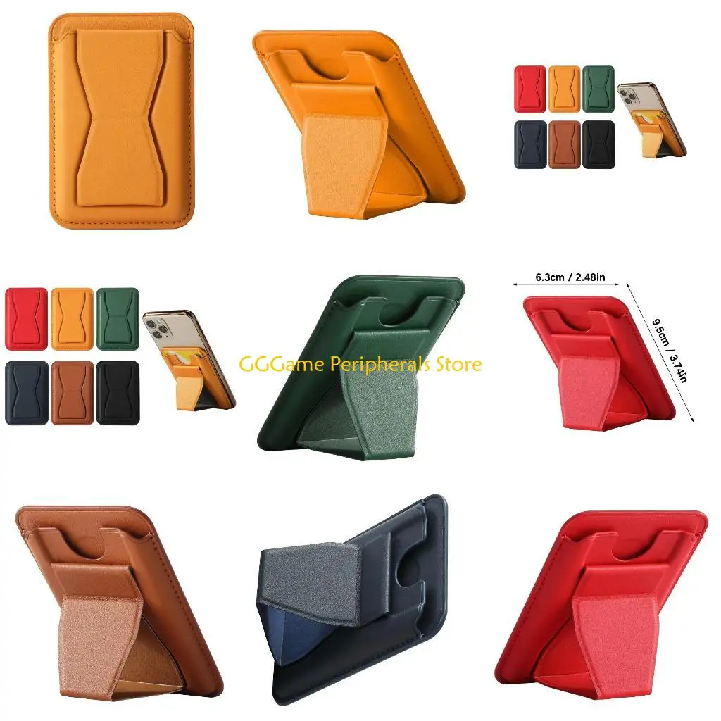 

U55B Foldable Phone Stand Card Holder Universal Wallet Phone Stand Leather