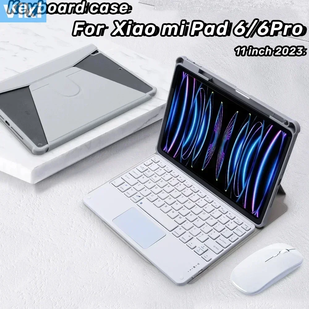 Keyboard case for Xiaomi Pad 6 Pro 2023 11 inch Magnetism Touchpad Keyboard Cover for Xiaomi Mi Pad 6 /6Pro Russian Spanish