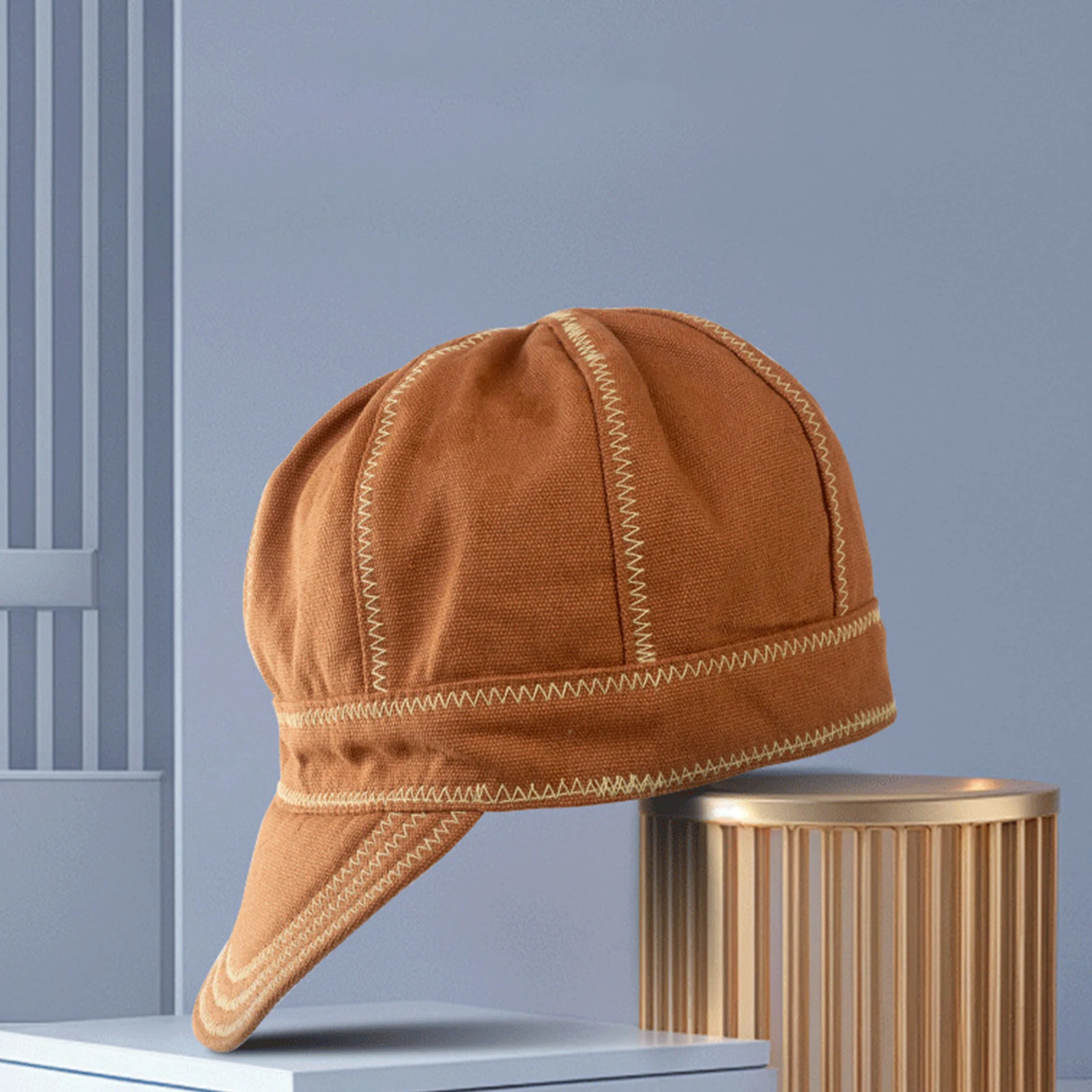 Flame Resistant Heat-Insulating Welding Cap Breathable Duty Work Cap for Welders Electricians Gas Station Workers Baseball Style view 3