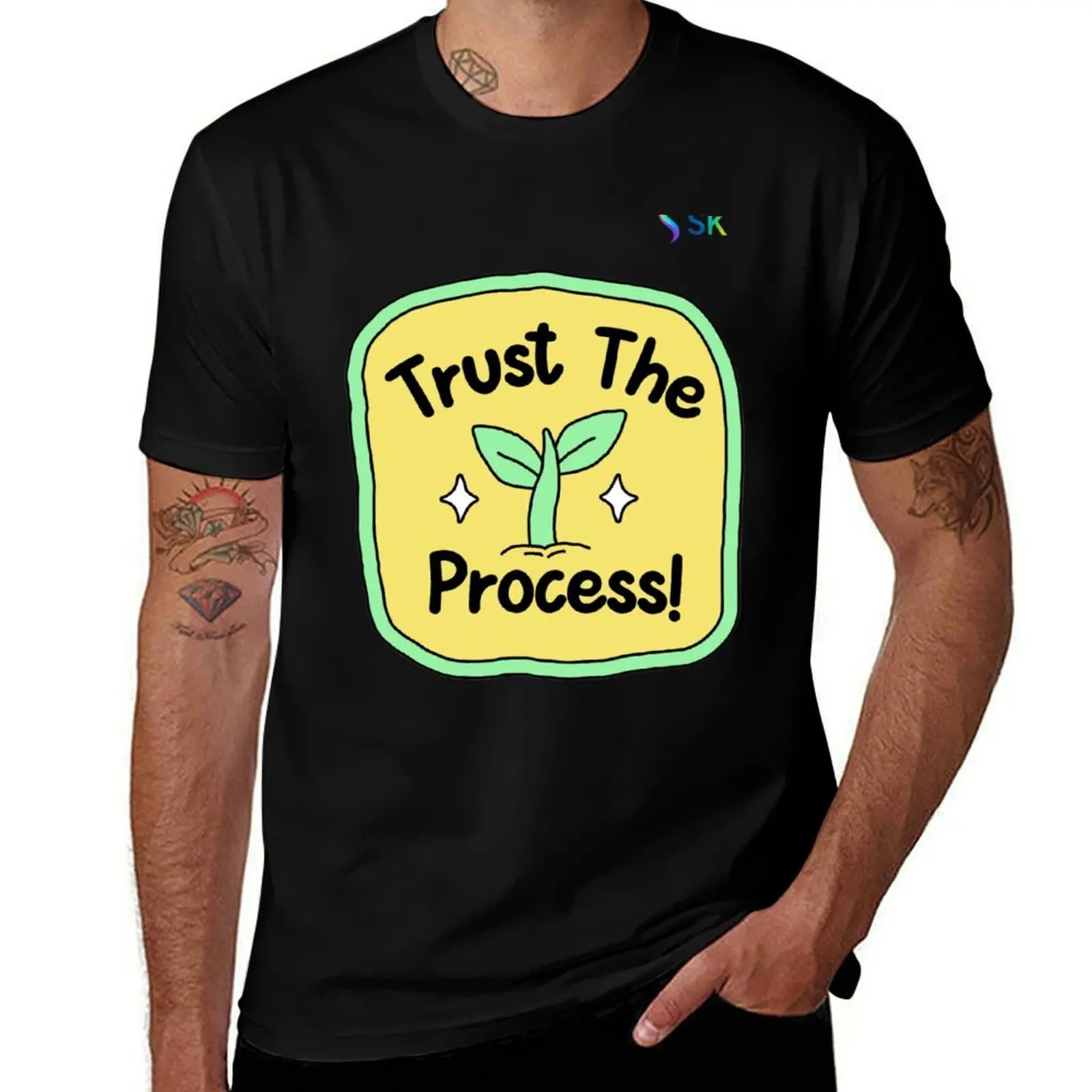 

Trust The Process Sprout T-Shirt animal prinfor boys clothes shirts graphic cute tops Men's t-shirts