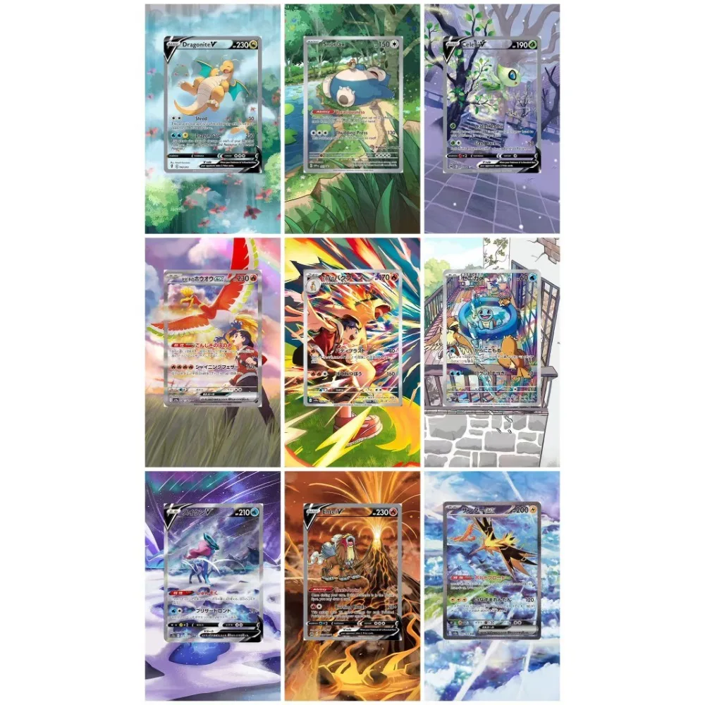 

Pokemon PTCG Acrylic Painting Extended Card Brick Umbreon Espeon Sylveon Flareon Leafeon Anime Peripheral Game Collection Card