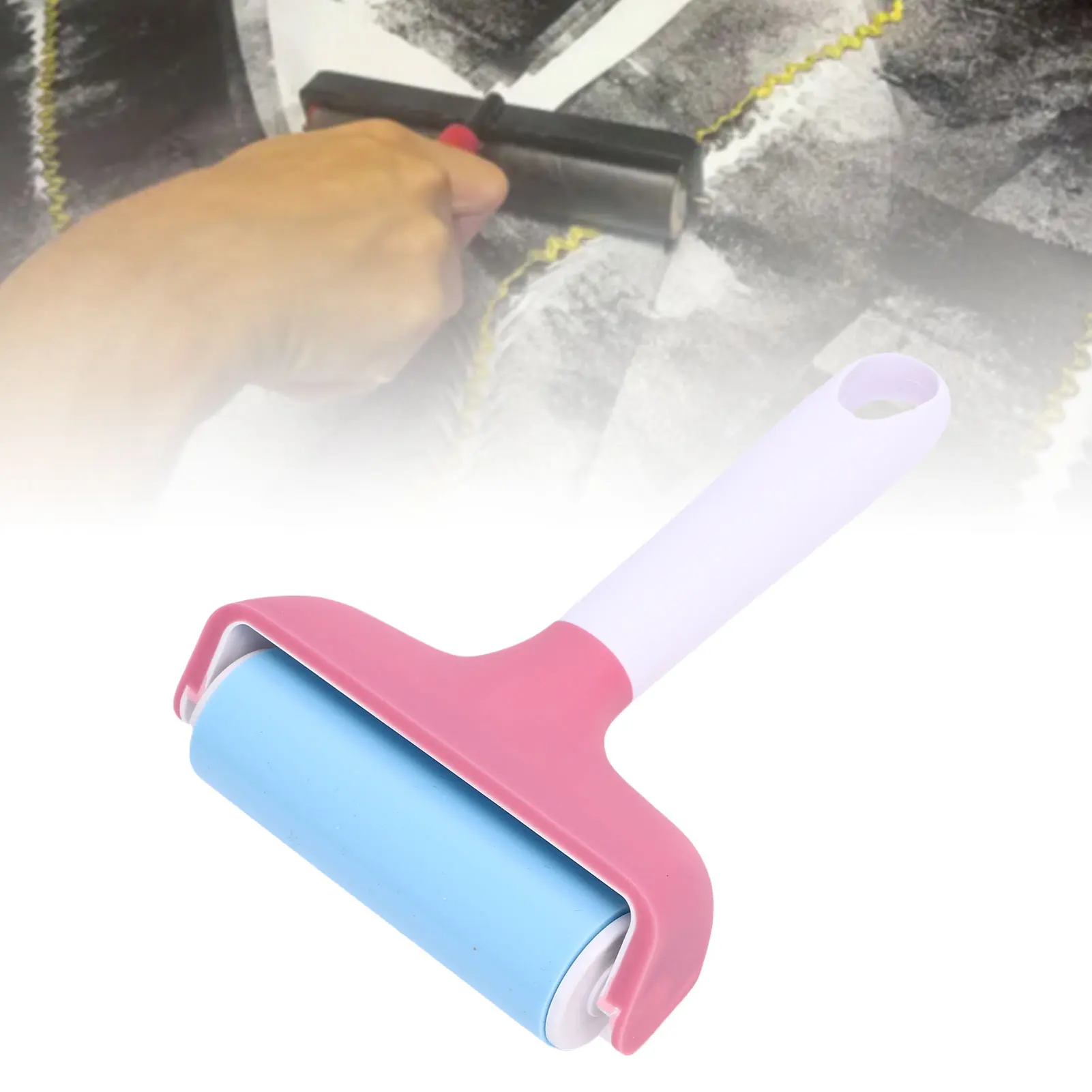 

Валик-браер для Silhouette: резиновый валик для трафаретной печати, штамповки и рукоделия