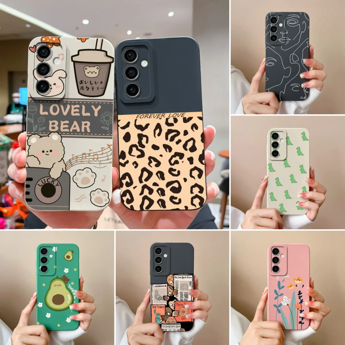 Case For Samsung Galaxy A35 A55 5G Funda Soft Smooth Liquid Silicone Full Protection Phone Cover For SamsungA55 A 35 Coque Capa