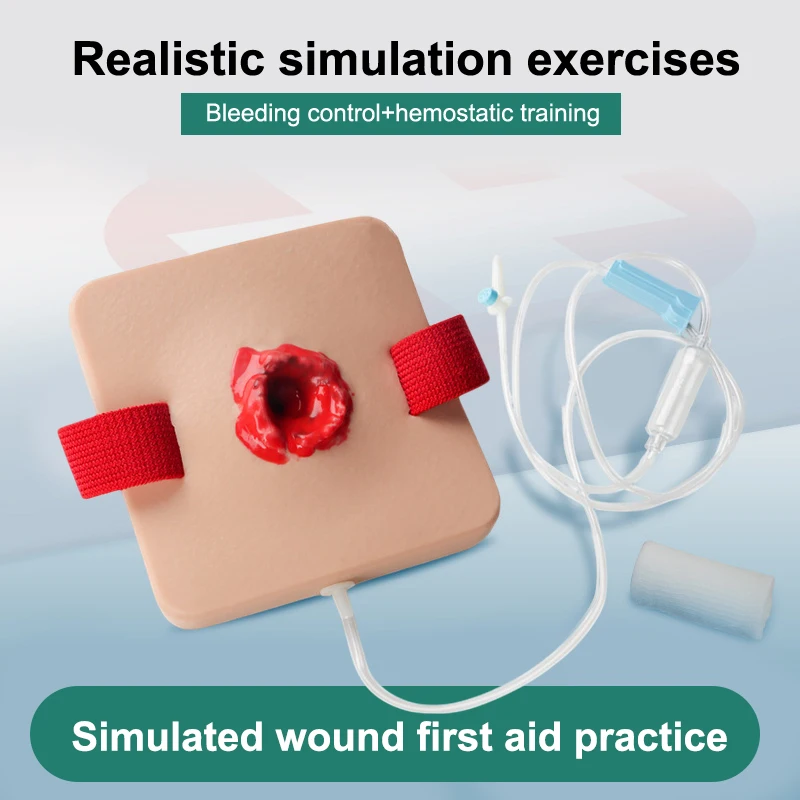 

Trauma Simulated Wound Practice Module For Nurse Training And Schools Featuring Hemostasis And First-Aid Practice Manikins