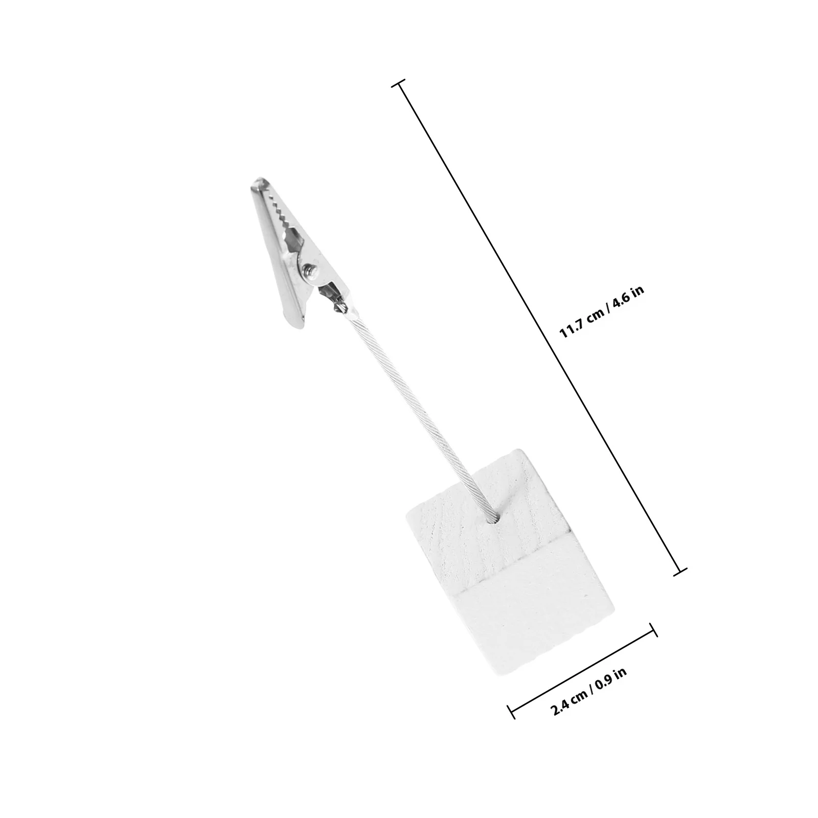 10 قطعة مذكرة ملاحظة كليب الأبيض الراتنج الفولاذ المقاوم للصدأ مكعب قاعدة ورقة وثيقة حامل مكتب صغير منظم منزلي لوازم #3
