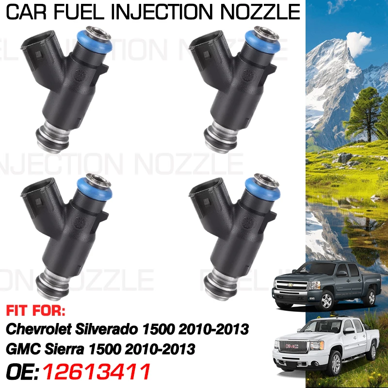 Car Fuel Injectors Nozzle Injection for Chevrolet Silverado GMC Sierra 1500 2010-2013 Car Accessories 12613411 217-3411 MP-56169