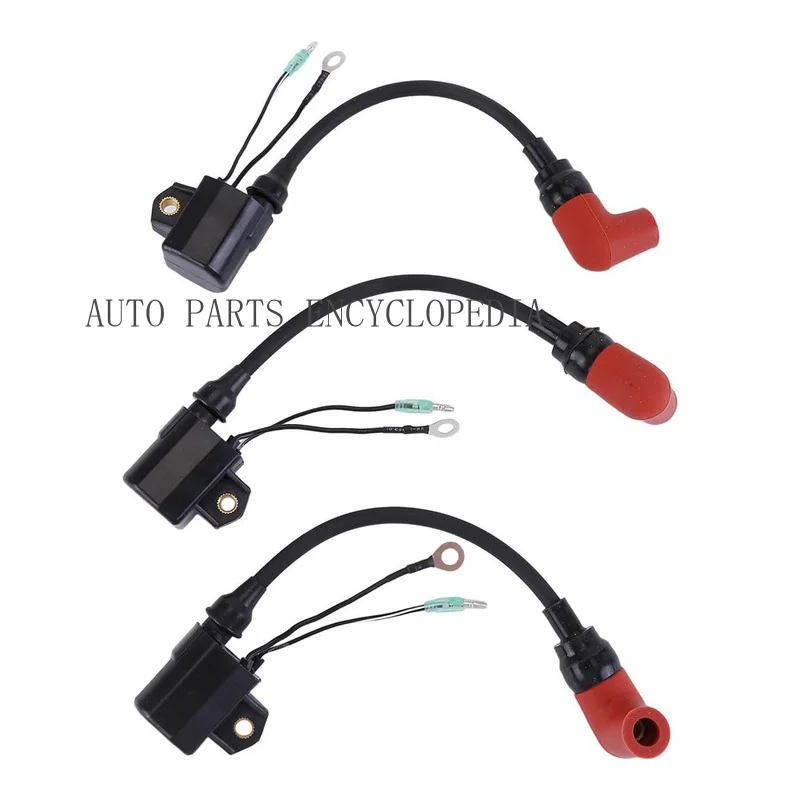 SSS+ 3Pcs Outboard Ignition Coils 697-85570-00-00 For 92-06 Yamaha 2 Stroke 50HP-90HP