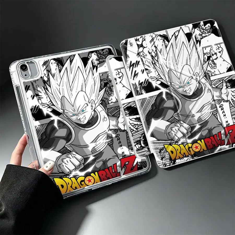 Cool Anime Dragon Ball Tablet Case For iPad Mini 7 6 5 11th 12th 9th 10th Gen Air 8 M2 M3 3 Pro 13 2025 2026 With Pen Slot Cover