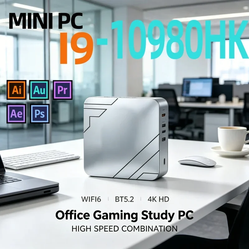 2026 Latest Ultra Compact Mini Laptop i9-10980HK 8/16GB RAM SSD 4K Display WiFi6 BT5.2 Home Office Notebook PC
