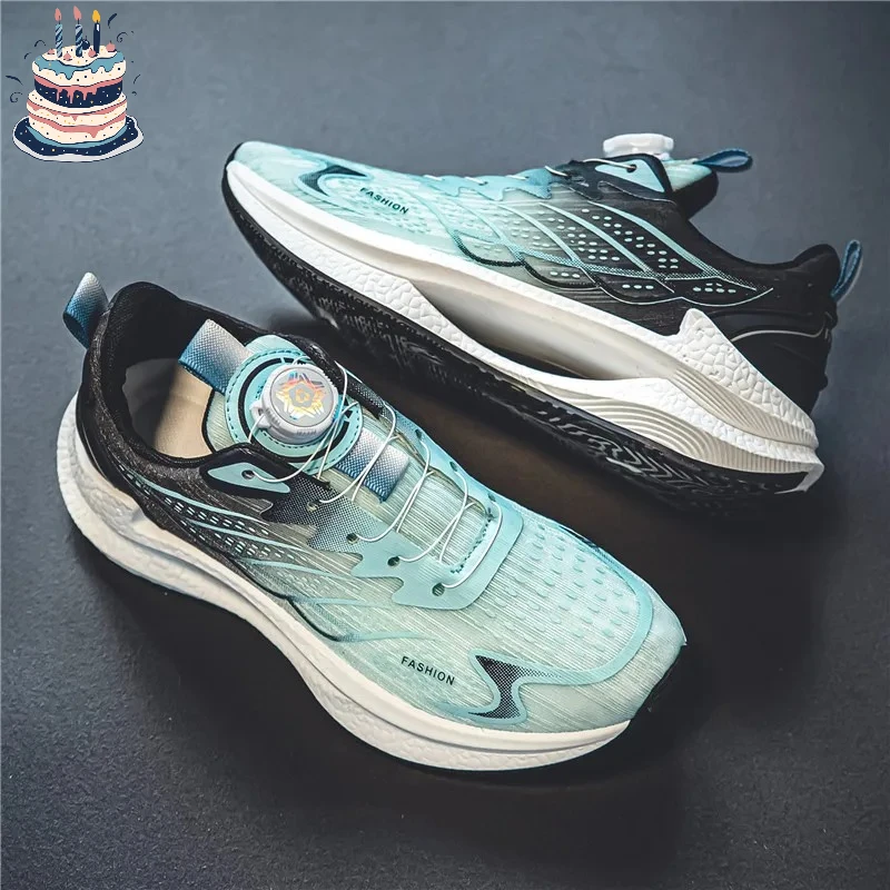 

Summer Breathable Casual Sports Shoes for Men, New Fashionable and Versatile Breathable Mesh Rotating Buckle Running Shoes