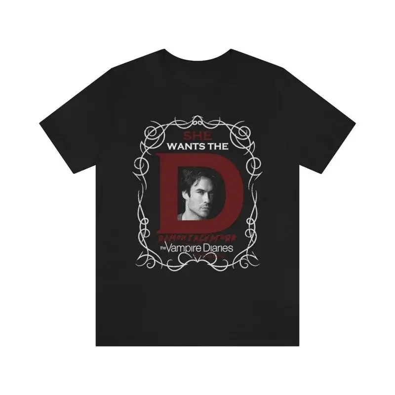 Damon Salvatore Vampire Diaries Bella Canvas Jersey T Shirt