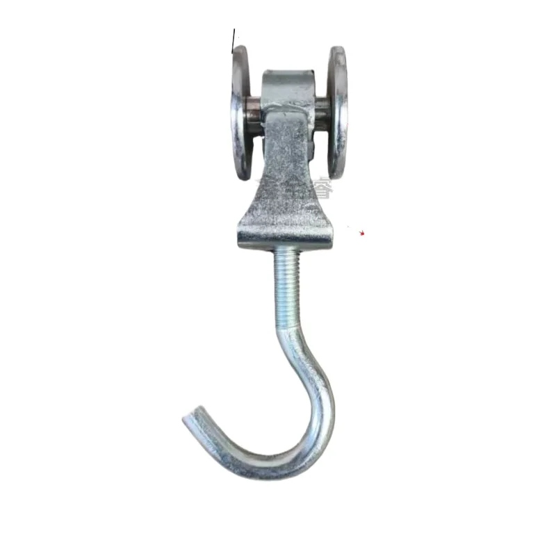 

250 сверхмощных конвейерных брезентовых крючков с устойчивым к высоким температурам опорным шкивом — грузоподъемность 100 кг