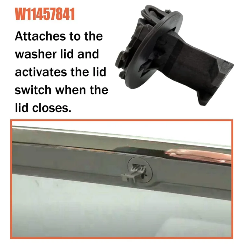 

【Rushed】Washer Lid Lock Replacement For Maytag Whirlpool Washer Door Latch Parts W11457841 W11091027 4959179 AP6987306 (2 Pack)