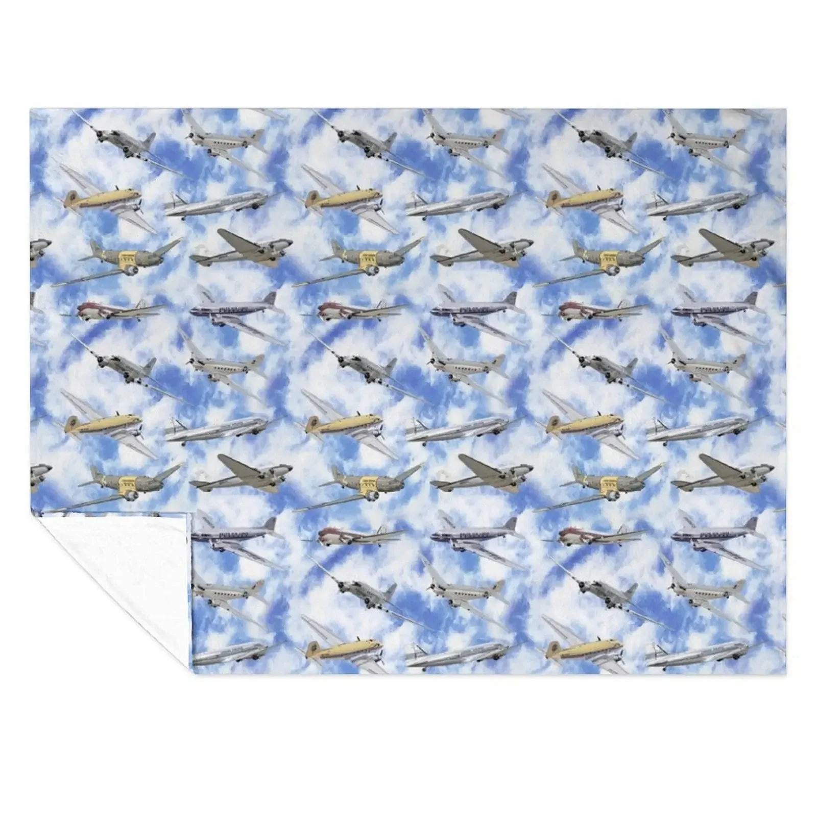 

Douglas DC-3 Dakota the flying Legends Throw Blanket heavy to sleep Bed linens Bed Fashionable For Sofa Thin Blankets