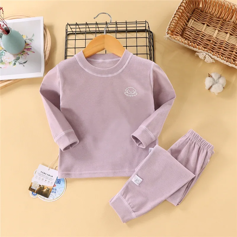 1-12 Years Children Clothes Set Warm Clothing Sets Autumn Girls Boys Padded Cotton Suit Kids Pullover + Pants 2Pcs Outfits