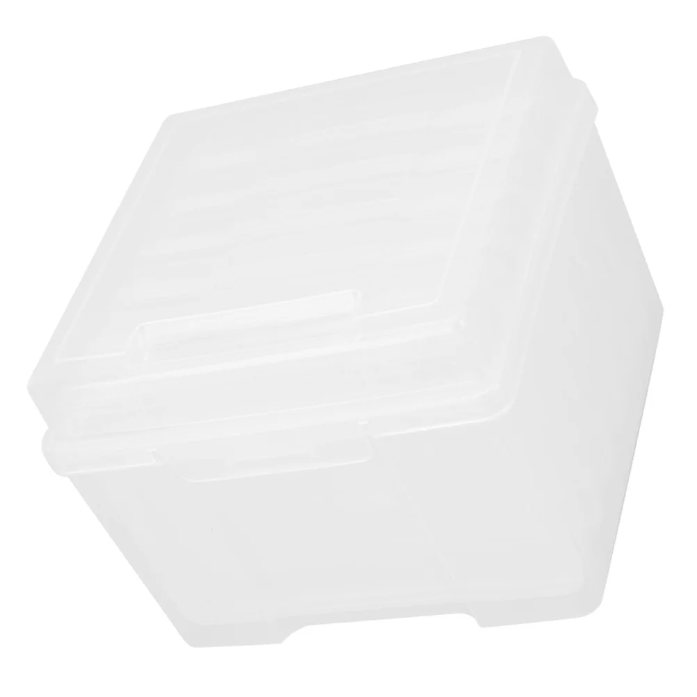 

Photo Frame Storage Box with Plastic Organization Picture Containers for Photos