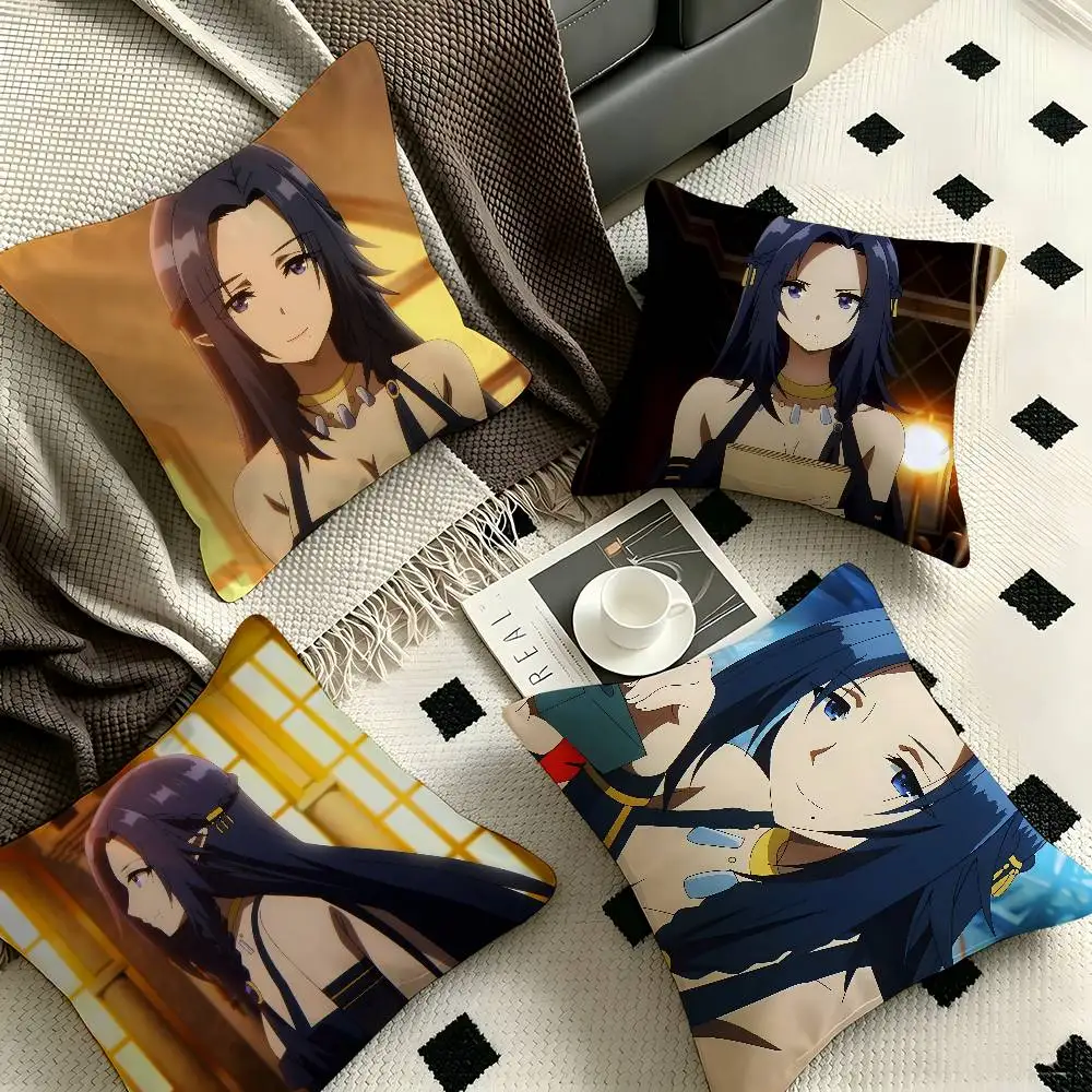 1pc Gamma The Eminence In Shadow Pillow Case Fashion Square Pillowcase Bedroom Sofa Room Ins Decoration Leisure