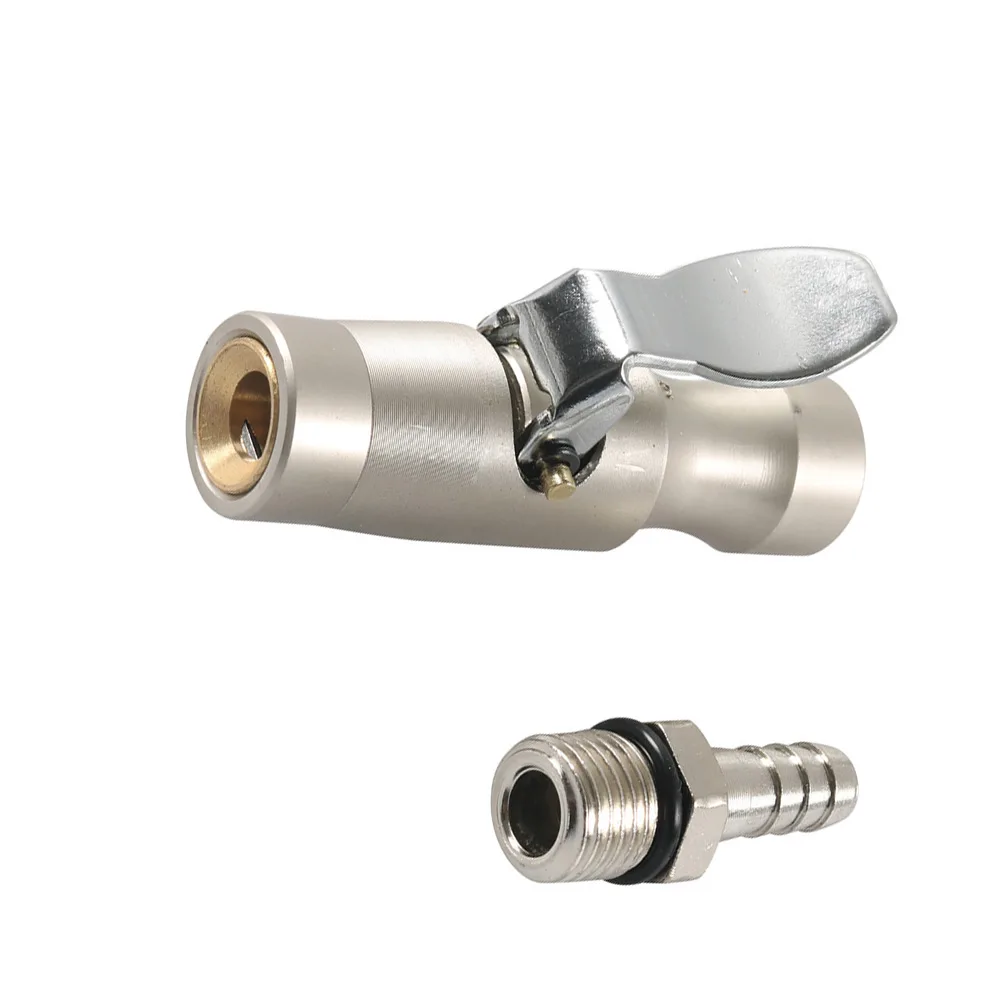 

Metal Inflation Nozzle for Car Pressure Gauge with Clip Attachment Compatible with Most Compressors and Portable For Inflators