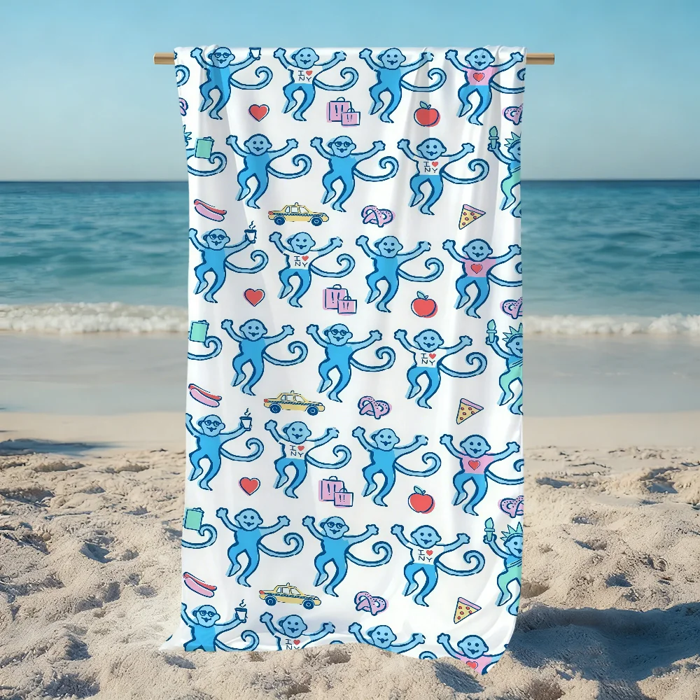 R-Roller R-Rabbit Monkey Towel Beach Quick Dry Soft Pool Towels Gift for Travel Gym Shower Camping sports