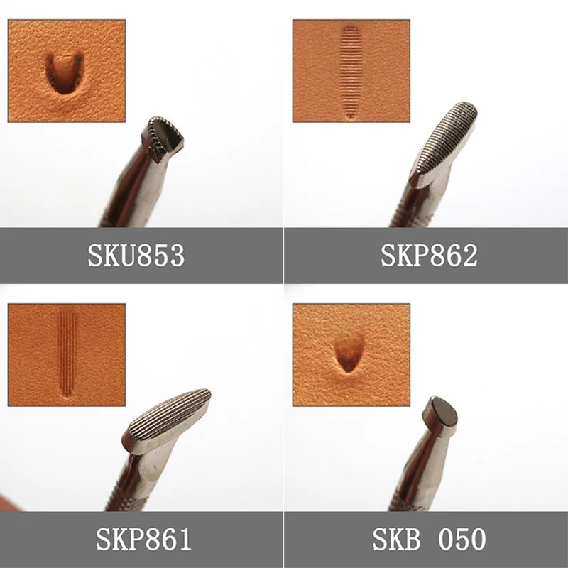 1Pcs Leather Carving Embossing Tool DIY Handmade Leather Printing Stamp Decorative Pattern Carved