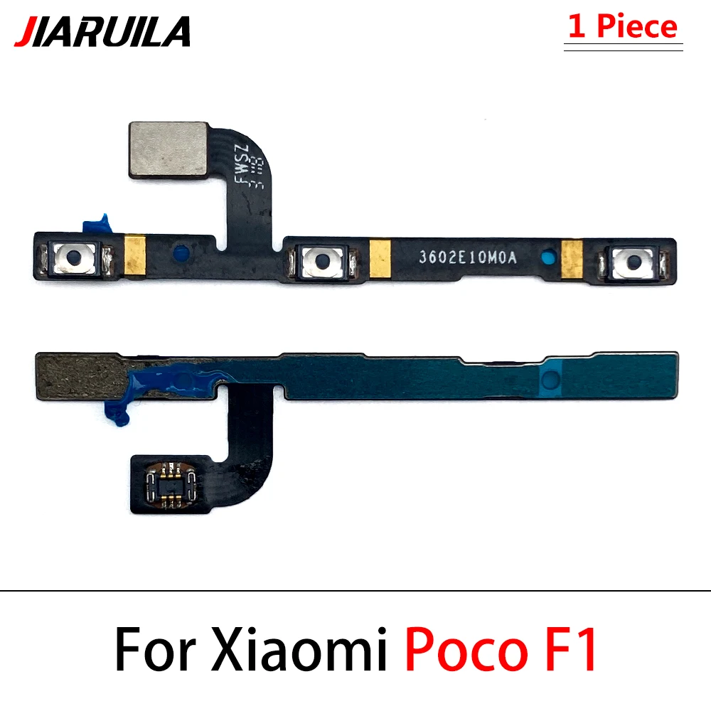 Power Switch On/Off Button Volume control Key Button Flex Cable For Xiaomi Poco X4 Pro 5G F1 F3 F2 Pro X2 X3 GT C3 M2 M3