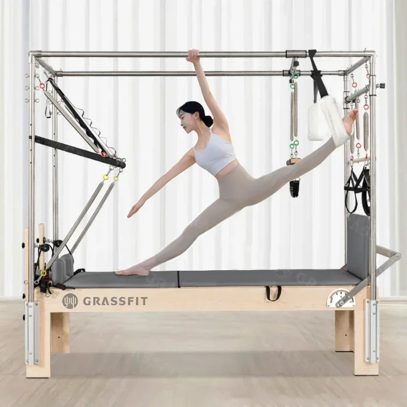 

XdsDeren Pilates Equipment3 In 1 Pilates Reformer Machine Full Trapeze Body Balance Wood Fitness Equipment Pilates Cadillac Refo