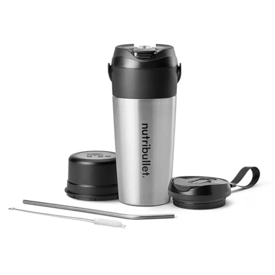 Flip Portable Blender with Insulated Cup Cordless NBPB50350SS