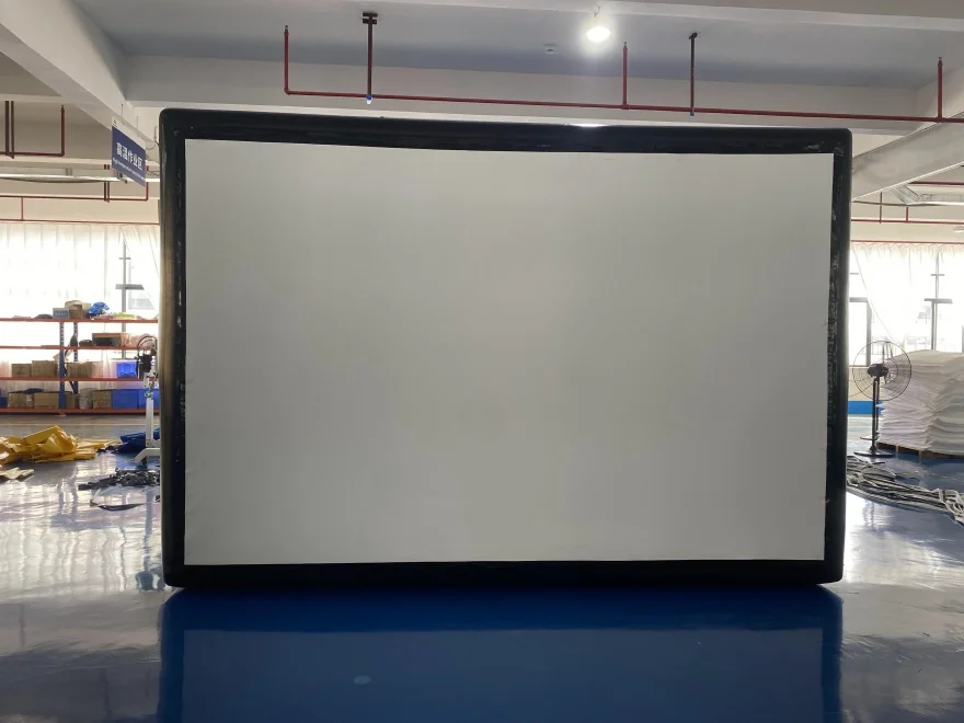 2026Large Inflatable PVC Projector Screen Foldable Portable Indoor/Outdoor Stand for Residential Home Cinemapromote sales