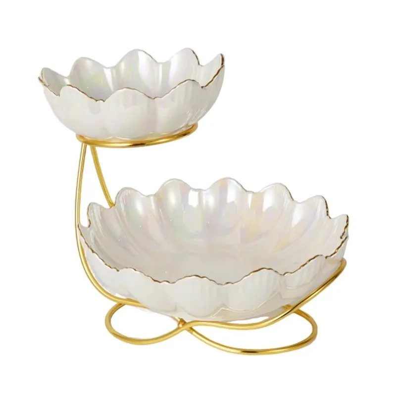 

High-value exquisite fruit plate household living room coffee table light luxury high-end snack candy plate