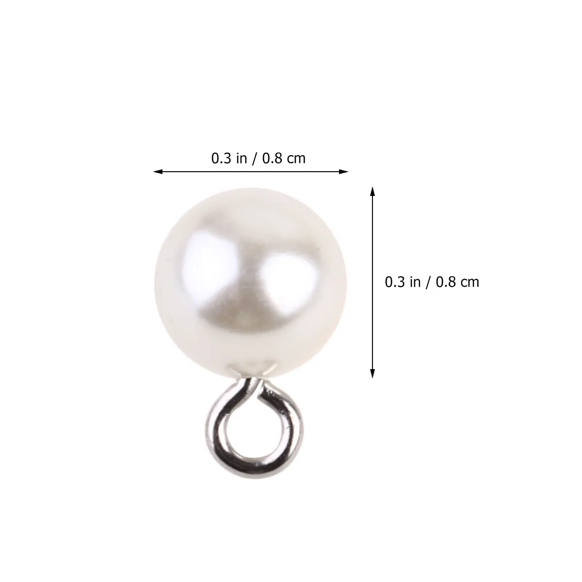 

100pcs Pendant DIY Jewelry Accessory Round Earring Necklace Bead Premium Material Diy Jewelry Accessory Simulated Gifts